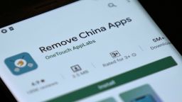 Remove China Apps is seen in the Google Play store on a mobile phone in this illustration taken June 2, 2020. REUTERS/Danish Siddiqui/Illustration