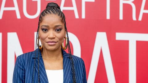 Keke Palmer, photographed here at an event in New York in December, participated in a protest against racial injustice in Los Angeles on Tuesday. (Photo by Roy Rochlin/Getty Images)