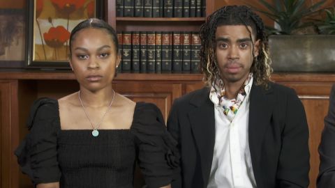 Taniyah Pilgrim and Messiah Young during an interview on CNN's "New Day" on June 3, 2020.