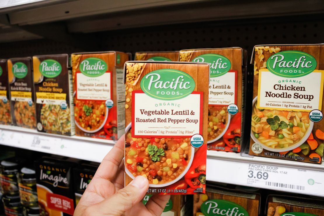 Sales of Campbell's other products, like Pacific, have also grown. 