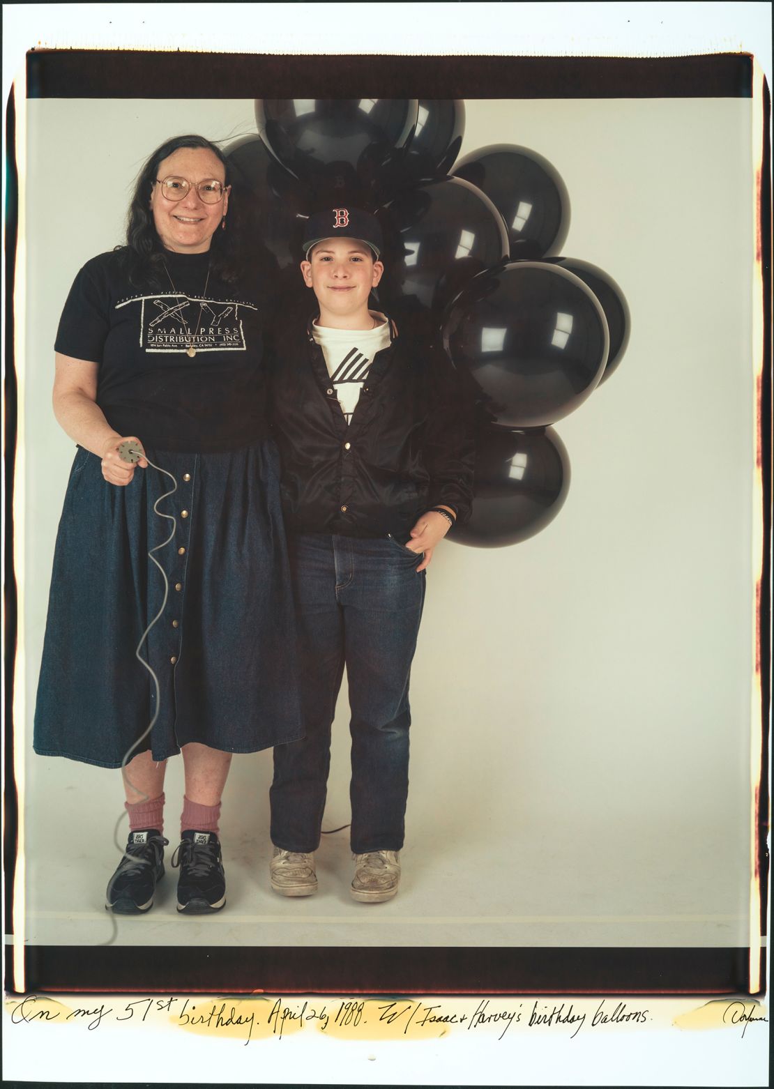 "On my 51st birthday" (1988) by Elsa Dorfman.