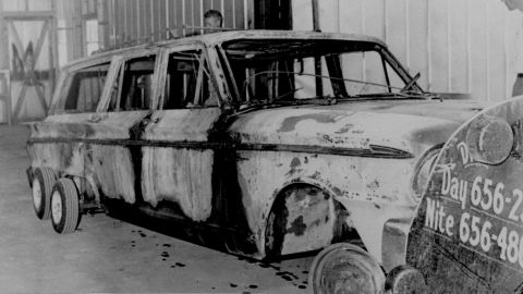 Investigators locked up the charred station wagon three civil rights activists who went missing during the 1964 Freedom Summer Project in Mississippi.