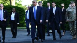 Trump group walking