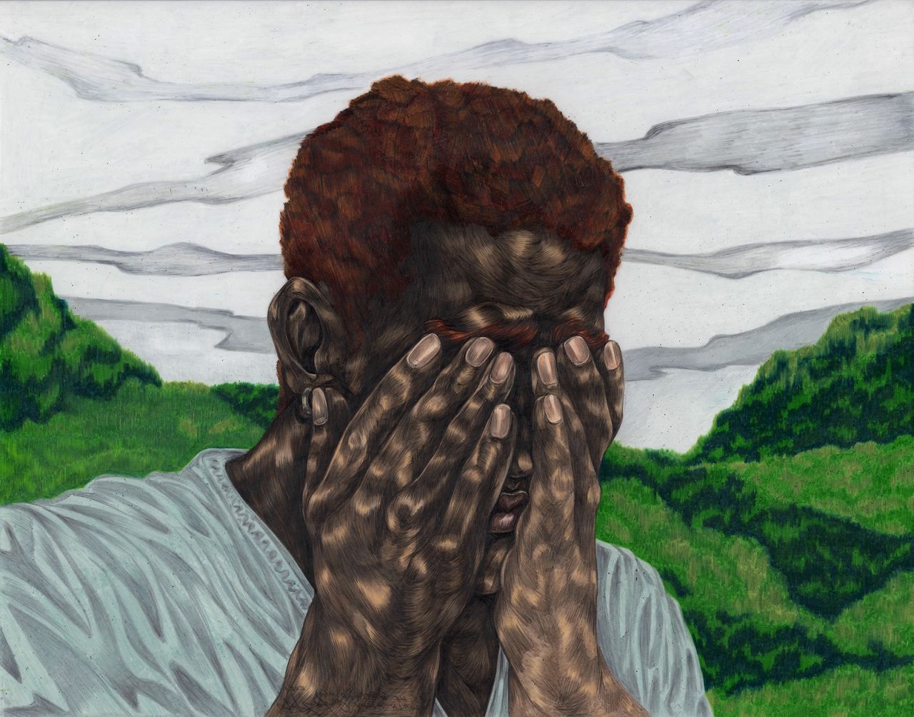 Ojih Odutola is exhibiting new work, made during lockdown, at a virtual show for New York's Jack Shainman Gallery.