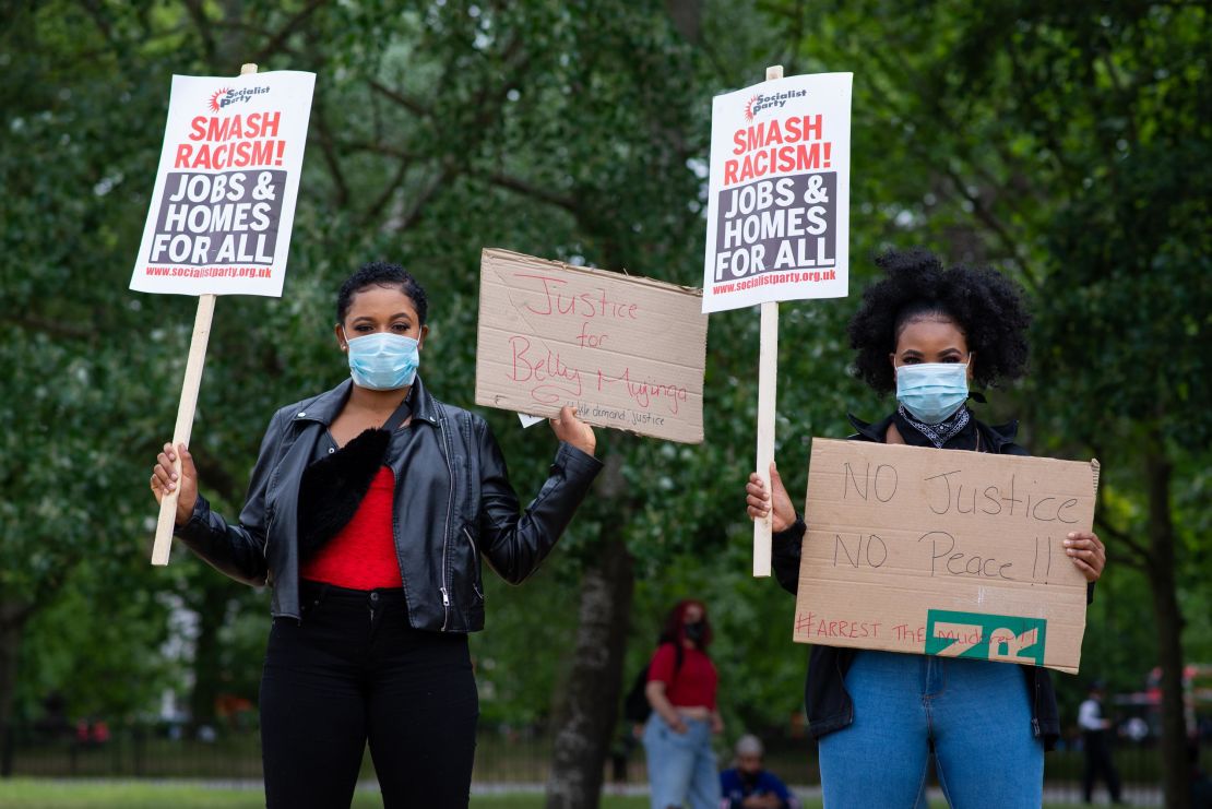 Cleo Charlery, who studies social work, and her sister, Carla Charlery, 22.
