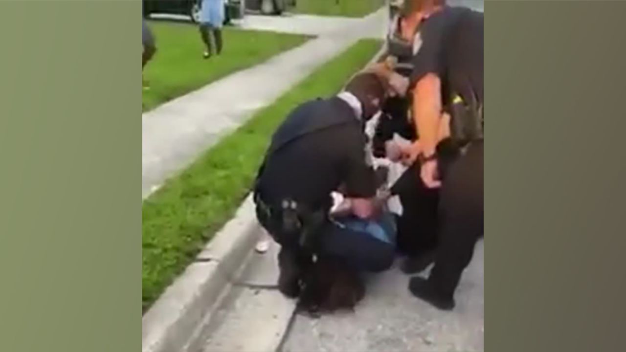 Cell phone footage shows a closer image of the arrest.