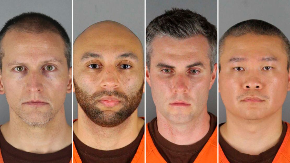 Derek Chauvin, J. Alexander Kueng, Thomas Lane and Tou Thao face charges in the death of George Floyd.