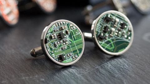 Circuit Board Cufflinks