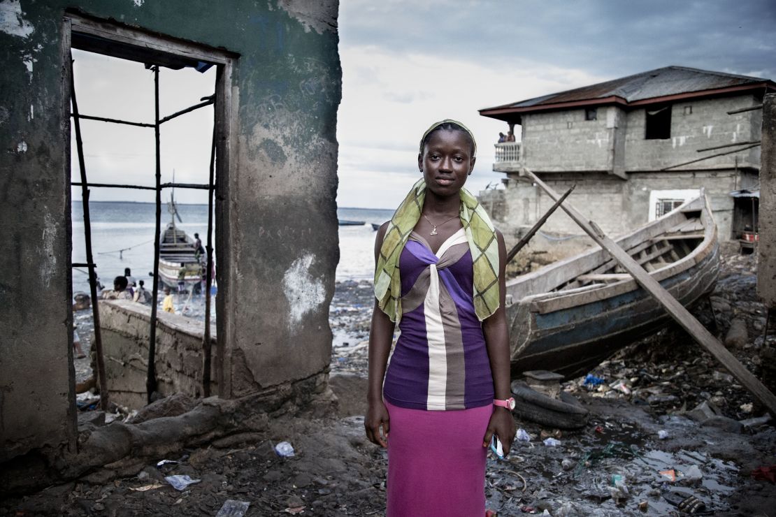 "Ebola Survivor Celina Kamanda" by Simon Davis Magazine Wharf, Freetown, Sierra Leone. 