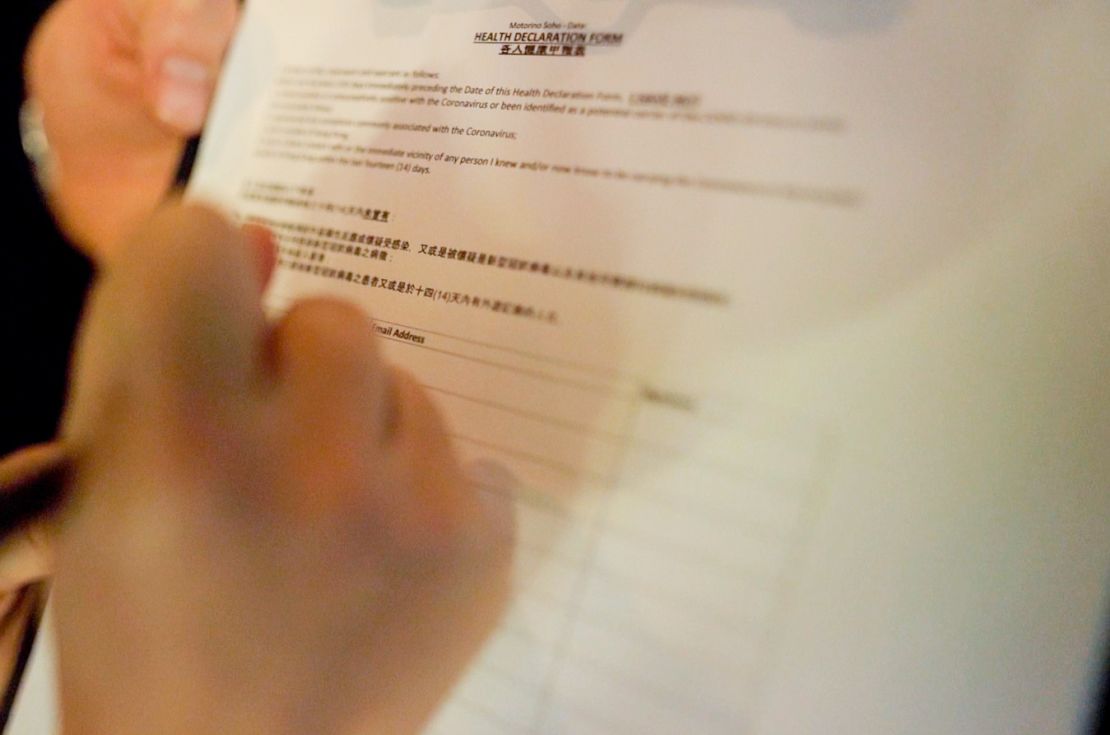 Visitors to any Black Sheep venue must fill in a health and travel declaration form.