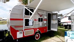 Retro RV's on display at the 2020 Florida RV Supershow on Saturday, Jan. 18, 2020 in Tampa, Fla. (Reinhold Matay/AP)