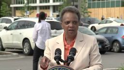 Chicago Mayor Lori Lightfoot speaks during a press conference in Chicago on June 5.