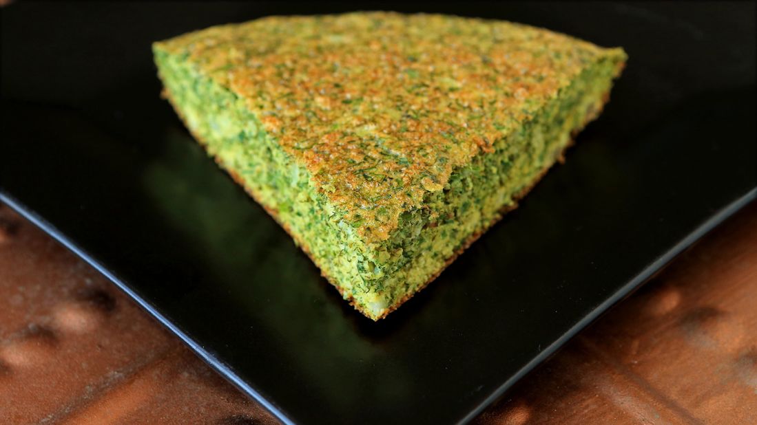 <strong>Kuku</strong>: A type of Persian frittata, the kuku (or kookoo) is a dish made from whipped eggs combined with usually vegetarian ingredients.