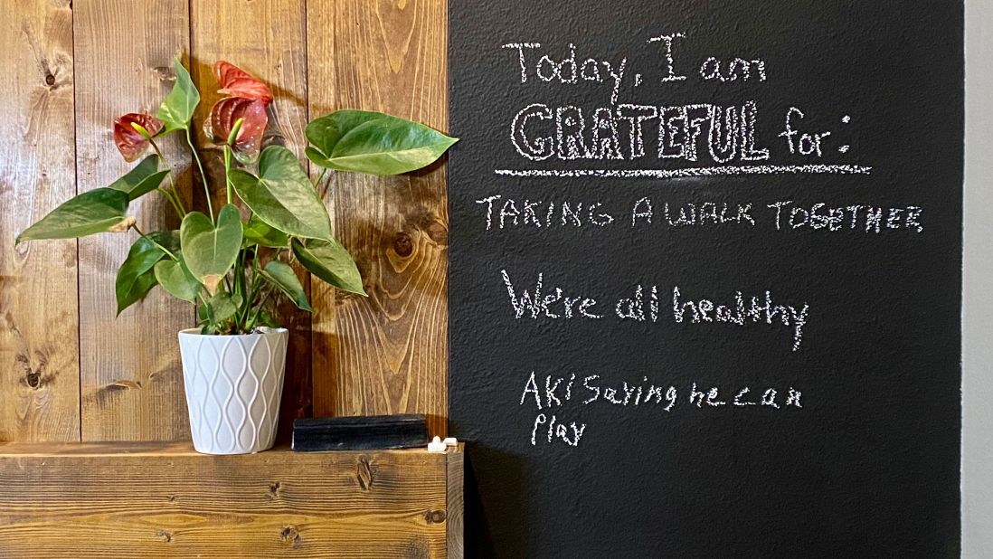 <strong>Start a daily gratitude practice:</strong> Families can cultivate a consistent attitude of gratitude by incorporating giving thanks during family meals or using some form of communal gratitude jar, whiteboard or journal. 