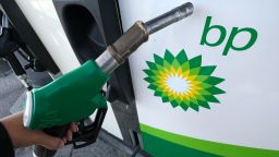  In this photo illustration, a  gasoline hose is pictured next to a BP logo its petrol stand on April 26, 2020 in Katwijk, Netherlands. 