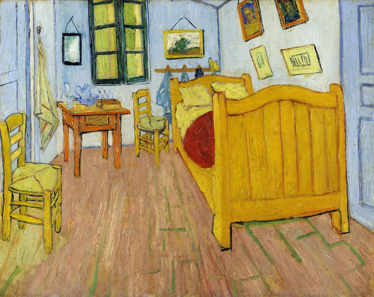 "Bedroom in Arles" (1888) by Van Gogh, Van Gogh Museum, Amsterdam.