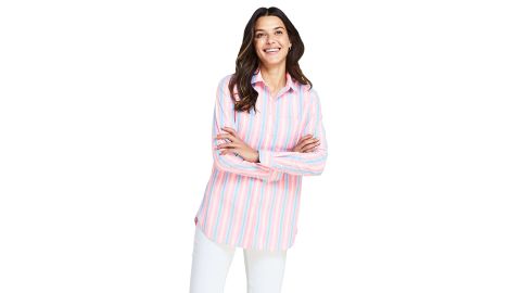 Women's Peter Pan collar Boyfriend Fit Tunic Top