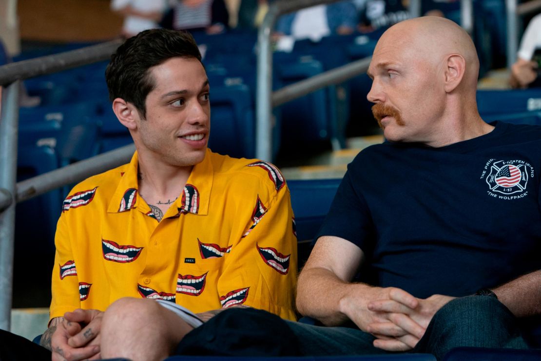 Pete Davidson and Bill Burr in 'The King of Staten Island.'