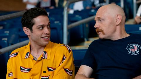 Pete Davidson and Bill Burr in 'The King of Staten Island.'
