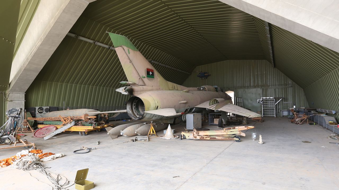 A view of al Watiya airbase occupied by Haftar's militias after the Libyan army retook it on May 18.