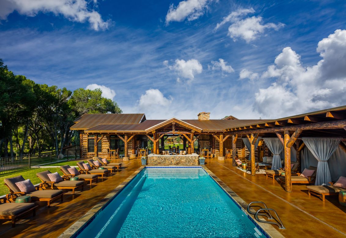 <strong>A private dip: </strong>Guests can relax at the private on-site spa, which boasts a pristine outdoor pool.