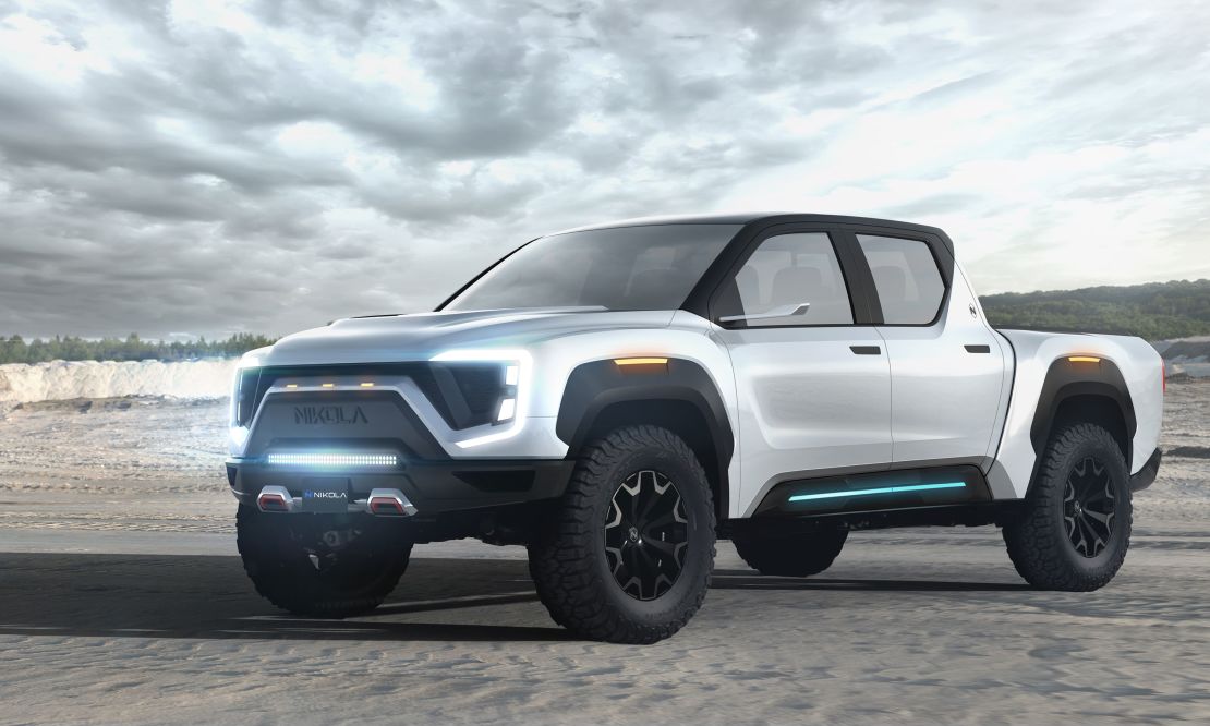 The Nikola Badger aims to compete with electric trucks from Tesla and others.