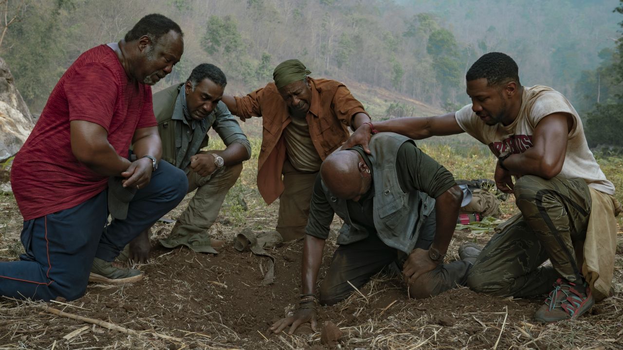 Isiah Whitlock Jr., Norm Lewis, Clarke Peters, Delroy Lindo and Jonathan Majors star in Lee's "Da 5 Bloods."