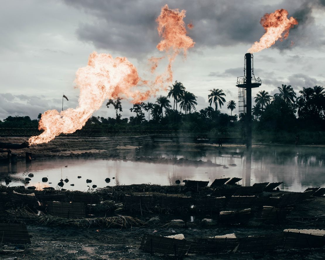 This photo by Robin Hinsch shows the impact of the oil industry in the Niger Delta, Nigeria.