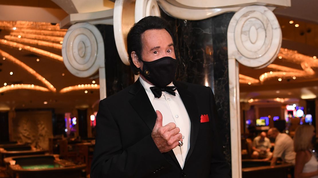 "Mr. Las Vegas," Wayne Newton welcomes guests to Caesars Palace.