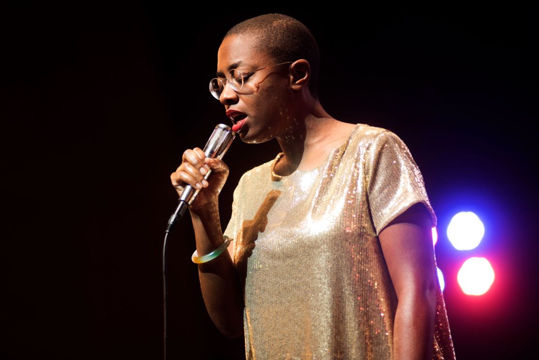 American Jazz singer Cecile McLorin Salvant performs onstage at the Pritzker Pavilion, during the 41st annual Chicago Jazz Festival last year.