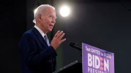 Democratic presidential candidate, former Vice President Joe Biden speaks about the economy during an event in Dover, Del., Friday, June 5, 2020. (AP Photo/Susan Walsh)