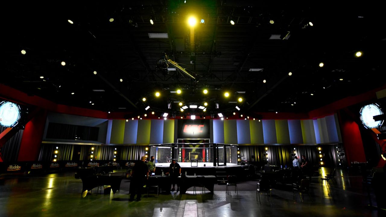 A general view inside the UFC APEX prior to the UFC Fight Night event on May 30.