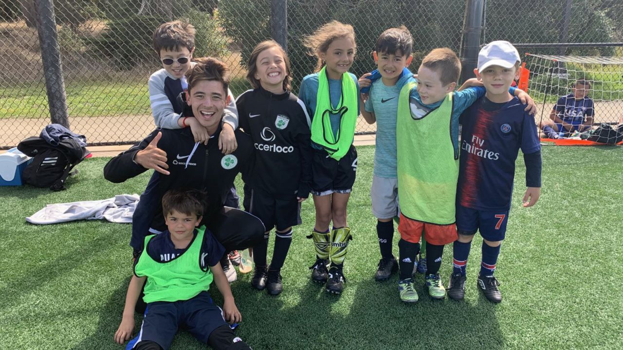 Some of the players with the San Francisco Glens Soccer Club in 2019.