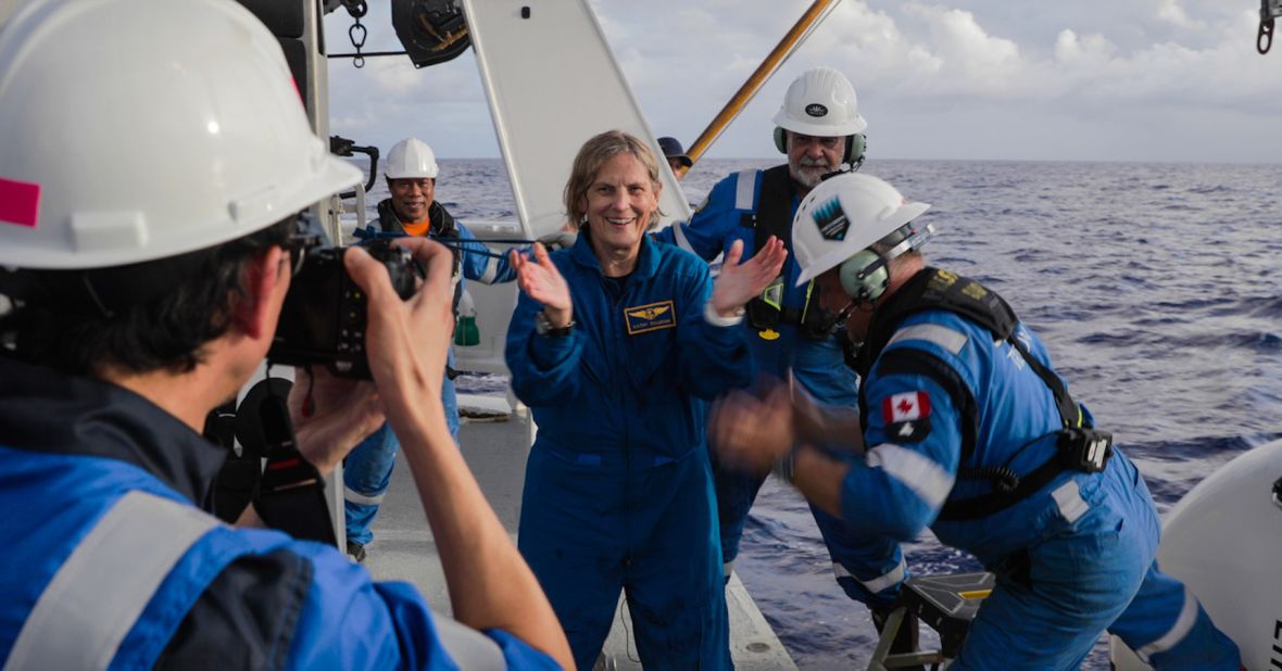 <strong>Post dive: </strong>On June 7, the NASA astronaut and oceanographer visited Challenger Deep, which sits 10,928 meters (35,853 feet) deep in the western Pacific Ocean, as part of the Ring of Fire Expedition organized by bespoke adventure company EYOS Expeditions and undersea technology specialist Caladan Oceanic. 
