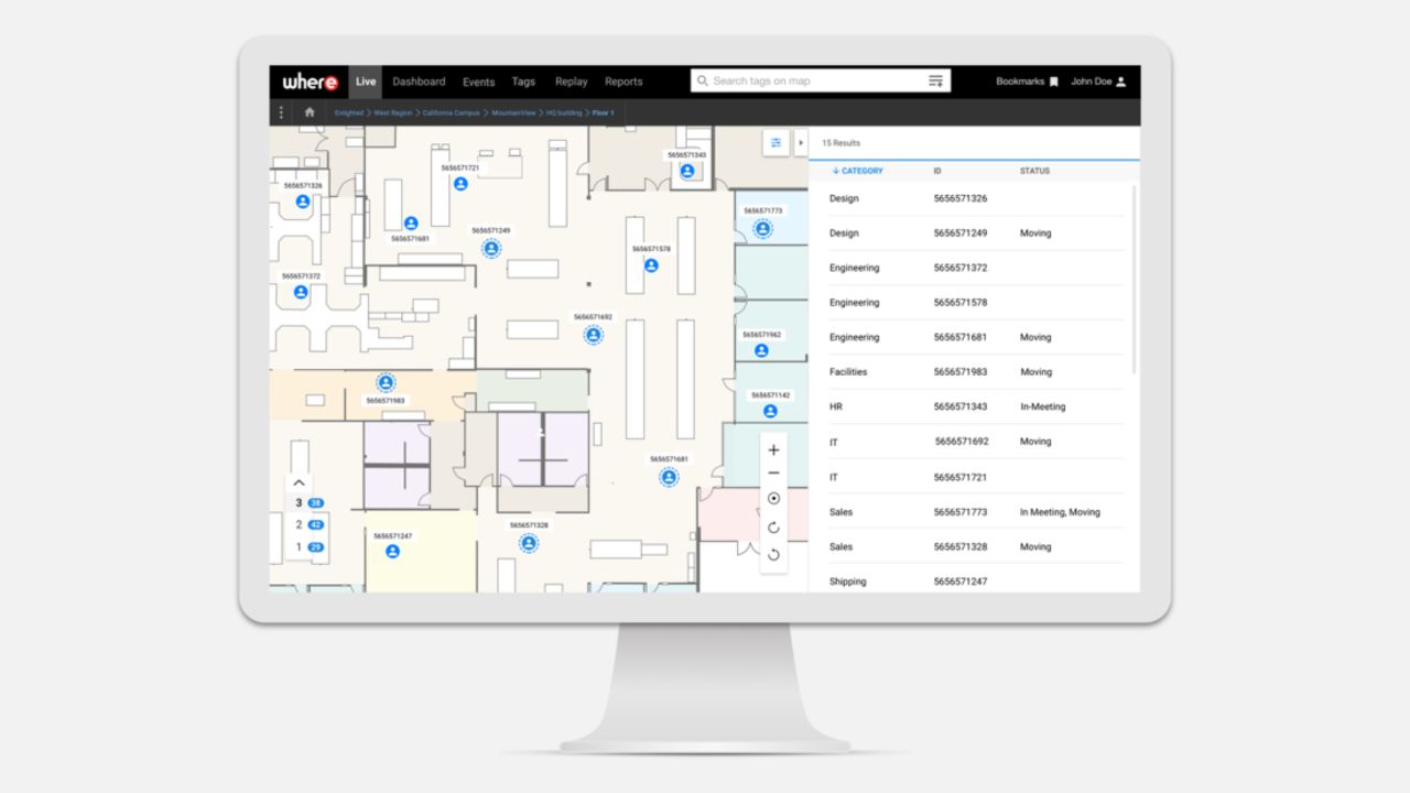 By using sensors, Enlighted can provide employee location and digital contact tracing