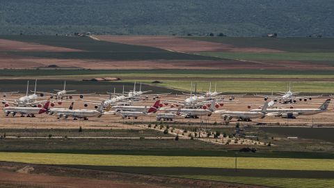 Teruel Airport, which is used for aircraft maintenance and storage, has received increased demand as a result of the pandemic. 