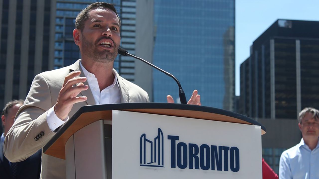 Mathieu Chantelois, the former executive director of Toronto Pride, says marking Pride virtually in 2020 is a unique opportunity. "We're not going to be thousands of people in the streets, but we're all going to be in front of our screens, and we will celebrate," he says. "We will be together. We are going to create a sense of belonging."