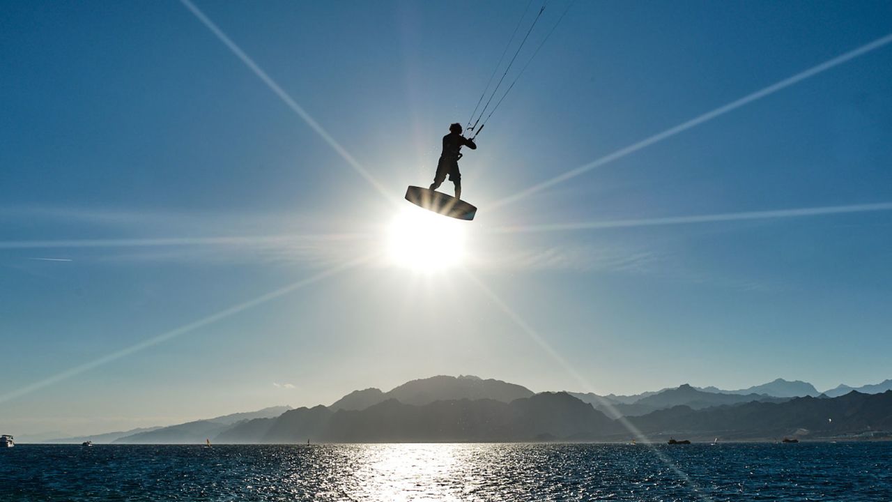 The Blue Lagoon is ideal for kitesurfing.