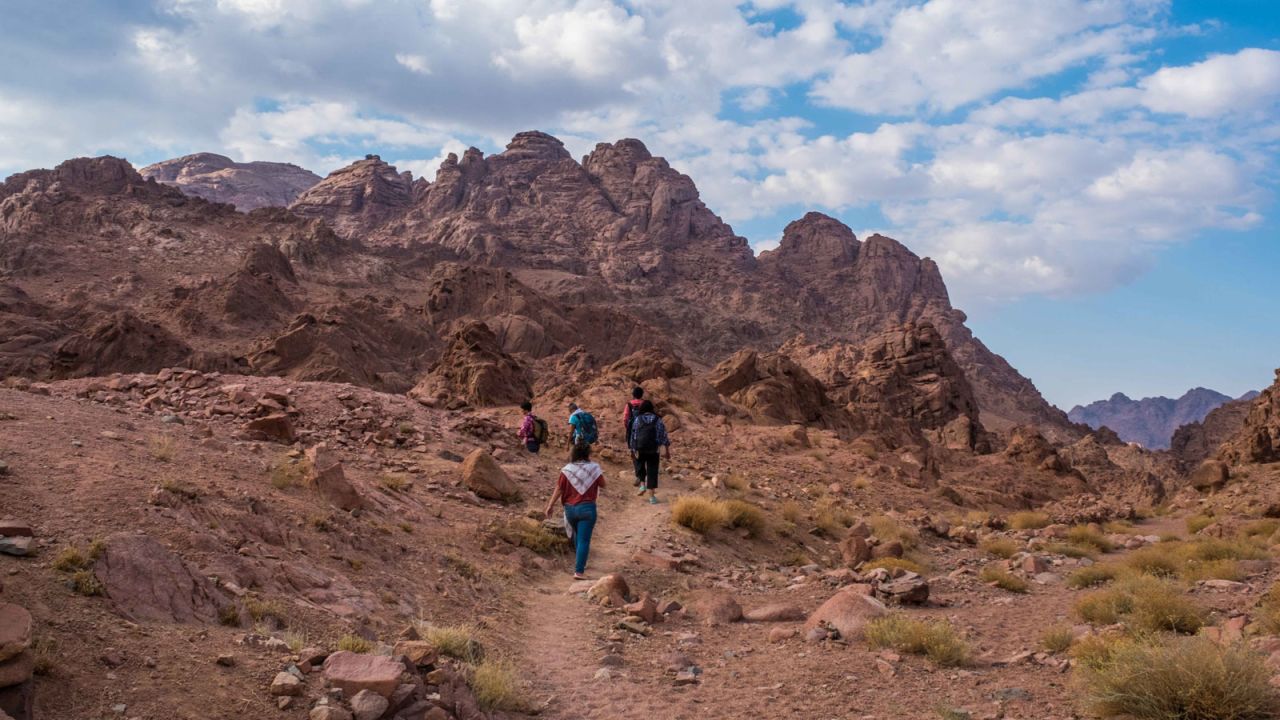 <strong>Sacred site:</strong> Hikers can also climb to the top of Mount Sinai, the mountain at which Moses is given the Ten Commandments in the Book of Exodus.