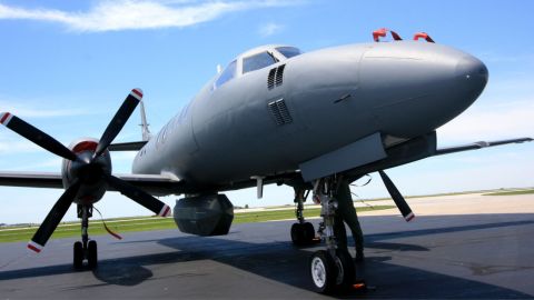 Thermal imaging devices are typically mounted on RC-26B planes, like this one, according to US military documents.