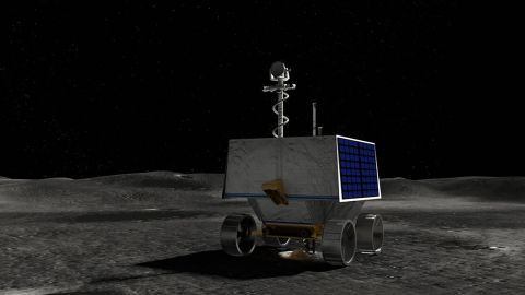 An illustration of NASA's Volatiles Investigating Polar Exploration Rover (VIPER).
