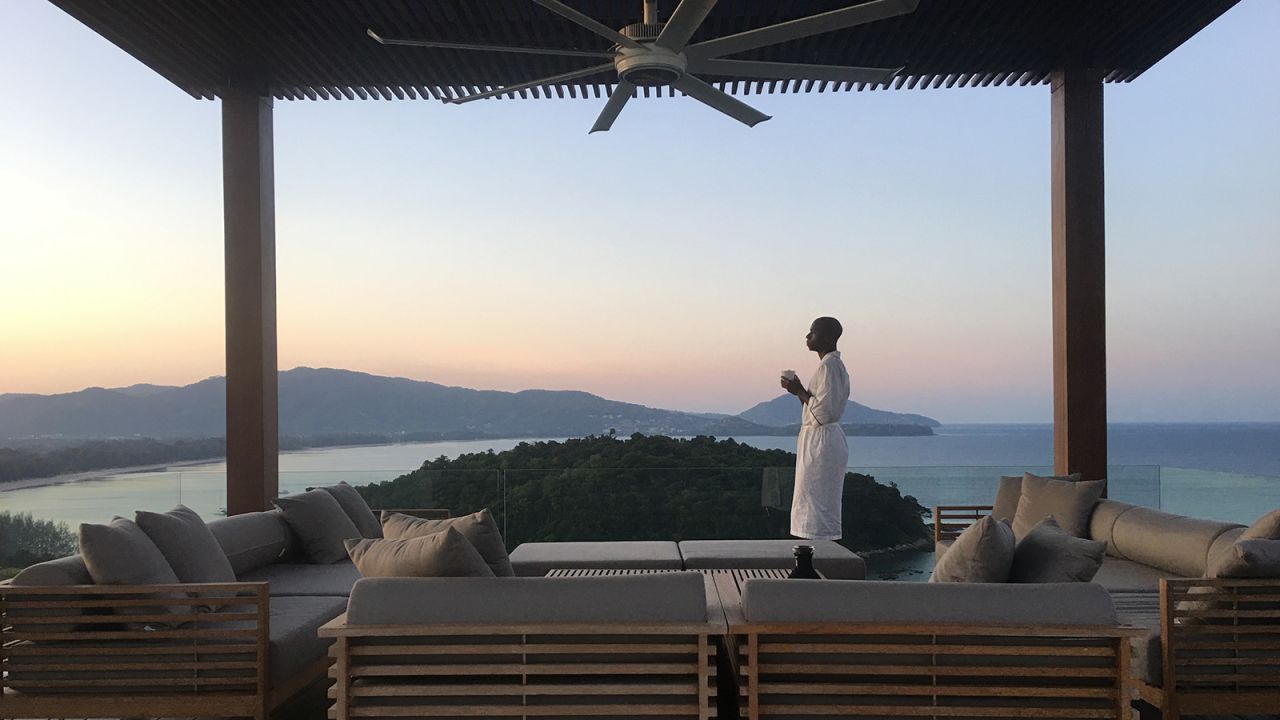 <strong>Roughing it in Phuket: </strong>Prior to securing his once-in-a-lifetime gig, Levius was enjoying a luxury-filled press trip that included a stay at Anantara's Layan Residences in Phuket.