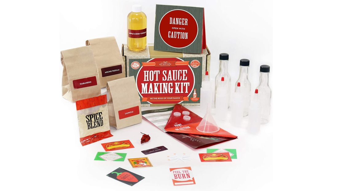 Hot Sauce Kit (Makes 7 Lip Smacking Gourmet bottles) Featuring 