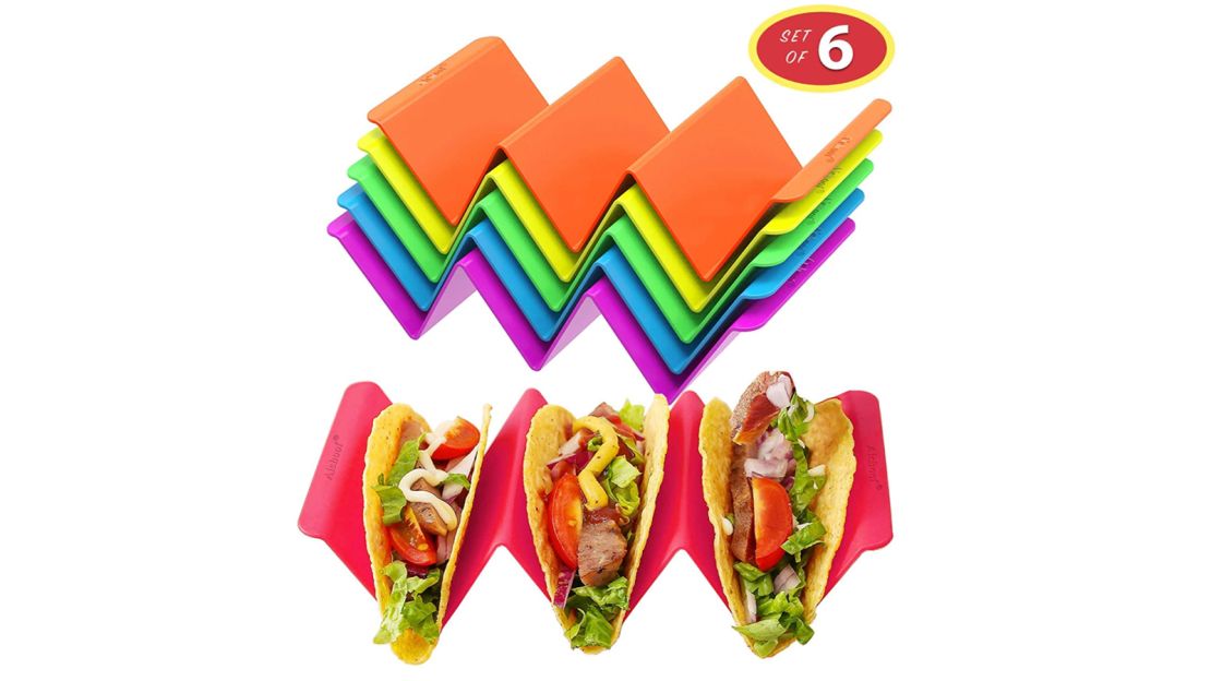 Colorful Taco Holder Stands Set of 6