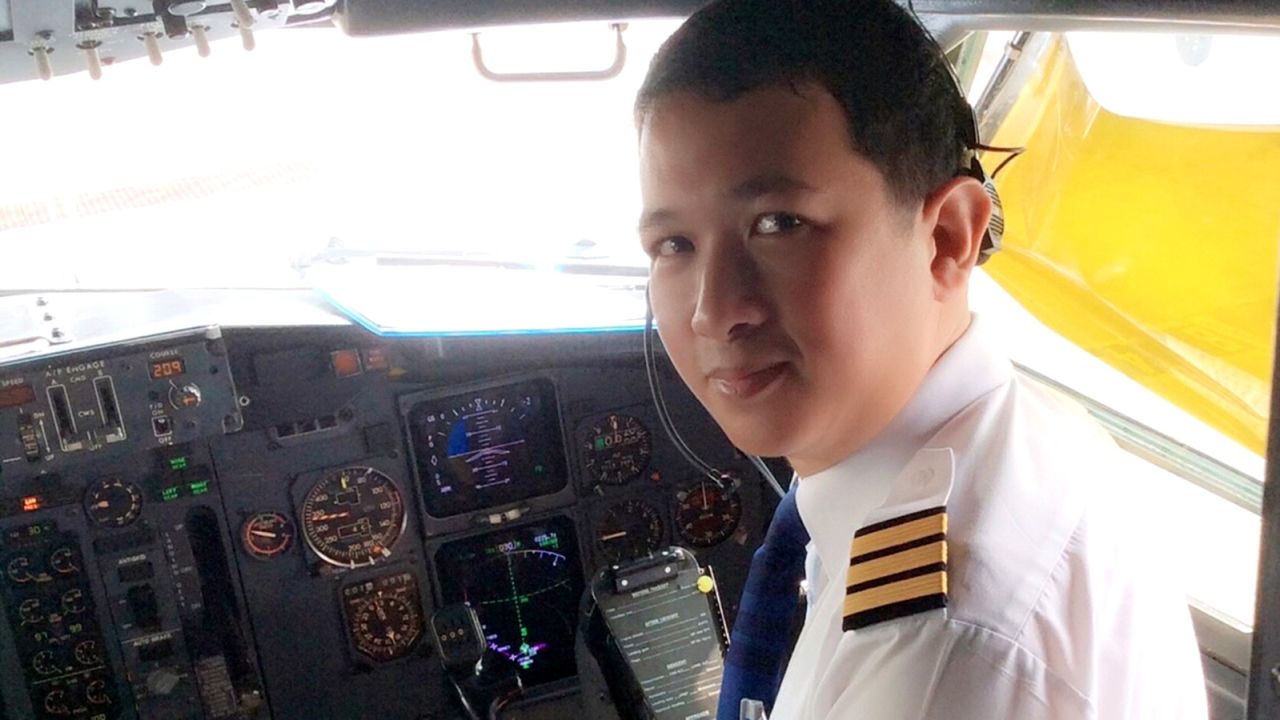 Co-Pilot Nakarin Inta has been flying for Thai Lion Air for four years. 