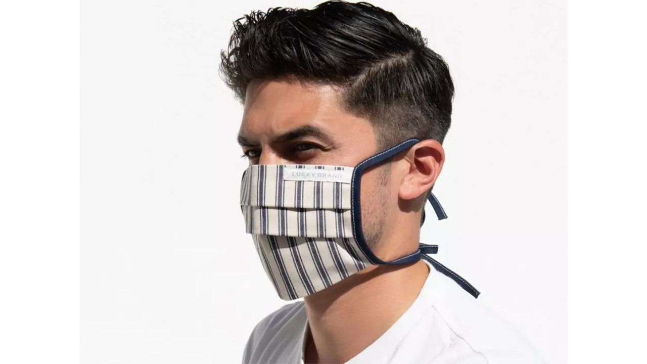 5 Pack Pleated Cotton Face Mask 
