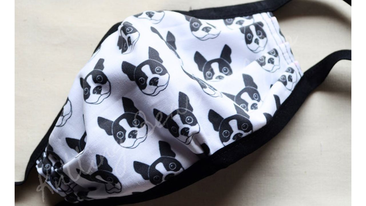 KnittingBearCrafts Boston Terrier Charity Mask ($12.59; etsy.com)
