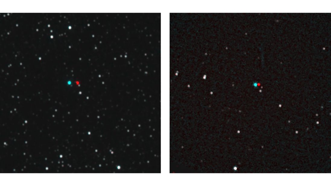 Have 3D glasses? You can view these stereo images that reveal the distance of the stars from their backgrounds, as seen by New Horizons. On the left is Proxima Centauri and on the right is Wolf 359.