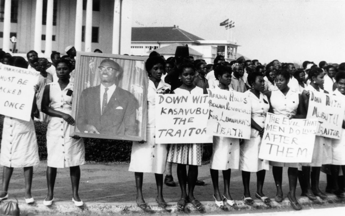 A group of women in Accra, Ghana, on February 17, 1961, mourning Patrice Lumumba, the former leader of the Congo who was assassinated with Belgian complicity.