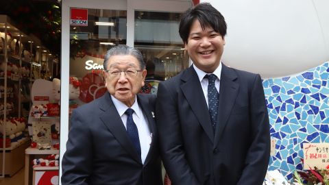 Sanrio president Shintaro Tsuji is handing the company over to his grandson, Tomokuni Tsuji.